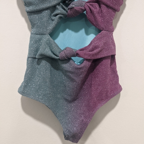 Beach Riot NWT Karla Sparkly Ombre Swimsuit - Picture 5 of 13